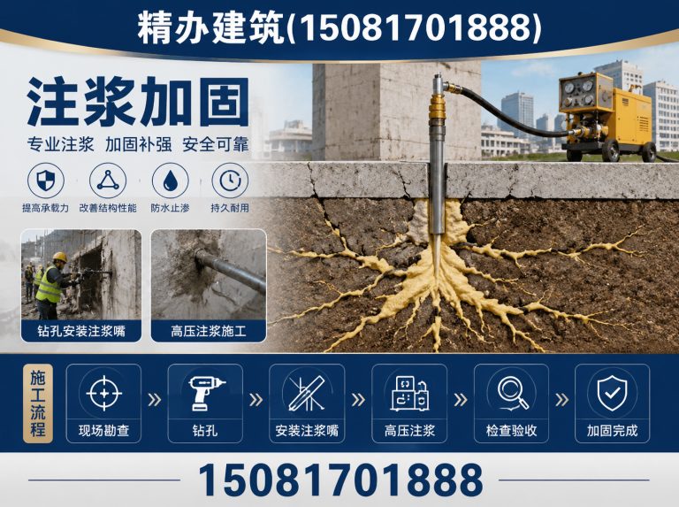 临漳县邯郸注浆施工展示图