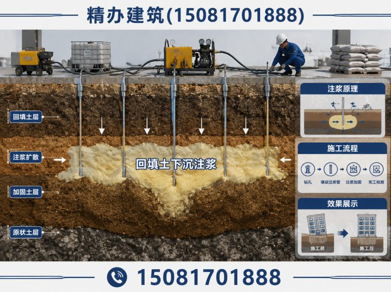 临漳县路基沉降注浆加固展示图